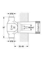Grohe csempeszelep 18 mm-es csatlakozással 29803000