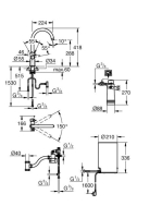 Grohe Red Duo konyhai csaptelep és M-es méretű bojler, szálcsiszolt grafit 30083AL1