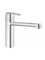 Grohe Get egykaros konyhai csaptelep gyöngyöztetővel, elfordítható kifolyóval, króm 30196000