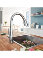 Grohe Zedra Touch egykaros elektromos konyhai csaptelep elfordítható kifolyóval, króm 30219002