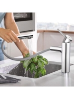 Grohe Concetto egykaros konyhai csaptelep, kihúzható fejjel, króm 30273001