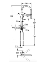 Grohe Essence New arany mosogató csaptelep 30294GL0