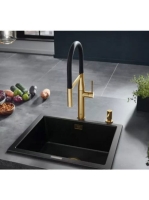 Grohe Essence New szálcsiszolt világos arany mosogató csaptelep 30294GN0