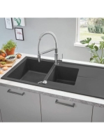 Grohe Get egykaros konyhai csaptelep zuhanyváltóval, profi zuhanyfejjel, króm 30361000