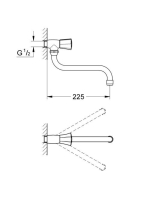 Grohe Costa L kifolyószelep elfordítható kifolyóval, króm 30484001