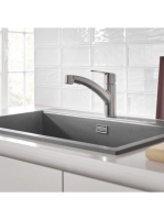 Grohe Start egykaros konyhai csaptelep 2 funkcióval, kihúzható fejjel, rozsdamentes acél hatású 30531DC1