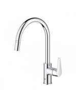 Grohe Start Curve egykaros konyhai csaptelep magas kifolyóval kihúzható fejjel, króm 30562000