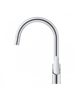 Grohe Start Curve egykaros konyhai csaptelep magas kifolyóval kihúzható fejjel, króm 30562000
