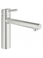 Grohe Concetto egykaros konyhai csaptelep kihúzható fejjel, rozsdamentes acél hatású 31129DC1