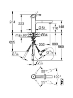Grohe Concetto egykaros konyhai csaptelep kihúzható fejjel, króm 31214001