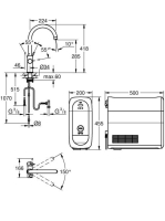 Grohe Blue Home C-kifolyós kezdőkészlet, rozsdamentes acél hatású 31455DC1