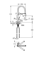 Grohe Feel egykaros konyhai csaptelep lengő kifolyóval, rozsdamentes acél hatású 31489DC0