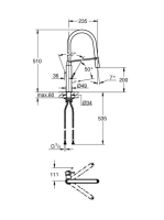 Grohe Concetto egykaros konyhai csaptelep kihúzható fejjel, rozsdamentes acél hatású 31491DC0