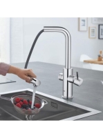 Grohe Blue Home kihúzható fejes konyhai csaptelep, kezdő készlet 31539000