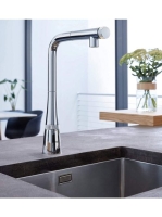 Grohe Zedra SmartControl konyhai csaptelep kihúzható zuhanyfejjel, króm 31593002