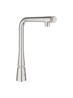 Grohe Zedra SmartControl konyhai csaptelep kihúzható zuhanyfejjel, rozsdamentes acél hatású 31593DC2