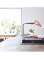 Grohe Zedra SmartControl konyhai csaptelep kihúzható zuhanyfejjel, rozsdamentes acél hatású 31593DC2