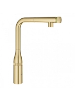 Grohe Essence SmartControl konyhai csaptelep kihúzható zuhanyfejjel, szálcsiszolt világos arany 31615GN0