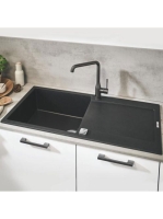 Grohe K500 Kompozit mosogatótálca csepegtetővel 1000x500 mm, gránit fekete 31645AP0