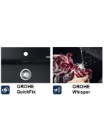 Grohe K700 Felülről beépíthető kompozit mosogató 78x51 cm, gránit szürke 31652AT0