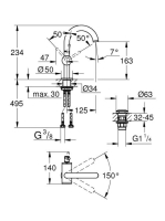 Grohe Atrio egykaros mosdócsaptelep M-size, króm 32043003