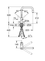 Grohe Minta mosogató csaptelep 32067000