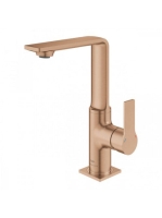 Grohe Allure egykaros mosdócsaptelep húzórudas leeresztővel, L-es méret, szálcsiszolt rose arany 32146DL1