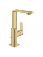 Grohe Allure egykaros mosdócsaptelep húzórudas leeresztővel, L-es méret, szálcsiszolt világos arany 32146GN1