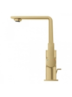 Grohe Allure egykaros mosdócsaptelep húzórudas leeresztővel, L-es méret, szálcsiszolt világos arany 32146GN1