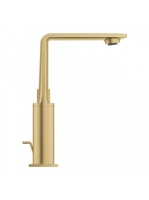 Grohe Allure egykaros mosdócsaptelep húzórudas leeresztővel, L-es méret, szálcsiszolt világos arany 32146GN1