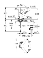 Grohe Allure egykaros mosdócsaptelep húzórudas leeresztővel, L-es méret, szálcsiszolt világos arany 32146GN1
