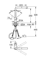 Grohe Minta mosogató csaptelep rozsdamentes acél hatású 32168DC0