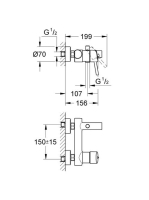 Grohe Concetto kádcsaptelep, zuhanyszett nélkül 32211001