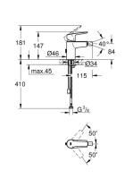 Grohe Start S egykaros bidé csaptelep króm 32281002