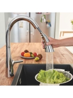 Grohe Zedra egykaros konyhai csaptelep kihúzható fejjel, króm 32294002