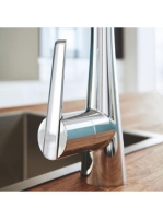 Grohe Zedra egykaros konyhai csaptelep kihúzható fejjel, króm 32294002