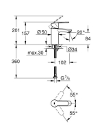 Grohe Eurostyle Cosmopolitan mosdócsaptelep S-Size 3246820E