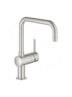 Grohe Minta egykaros konyhai csaptelep elfordítható kifolyóval, rozsdamentes acél hatású 32488DC0