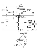 Grohe Plus egykaros mosdócsaptelep S-es méret, króm 32612003