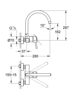 Grohe Concetto mosogató csaptelep 1/2" 32667001