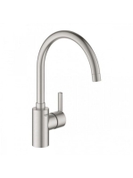 Grohe Feel egykaros konyhai csaptelep elfordítható magas kifolyóval, rozsdamentes acél hatású 32670DC2