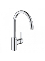 Grohe Feel egykaros konyhai csaptelep kihúzható fejjel, elfordítható kifolyóval, króm 32671002