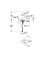 Grohe Euroeco Speciál orvosi csaptelep 32789000