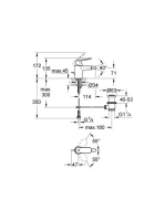 Grohe Eurosmart Cosmopolitan bidécsaptelep 32839000