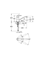 Grohe Eurosmart Cosmopolitan mosogató csaptelep 32842000