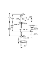 Grohe Eurosmart hidegindítású csaptelep S-méret lefolyó szettel Króm 32926003