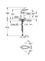 Grohe Eurosmart S egykaros bidécsaptelep, króm 32927003