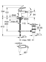 Grohe Eurosmart hidegindítású bidécsaptelep leeresztővel, króm 32928003