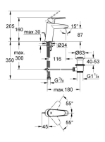 Grohe Eurodisc Cosmopolitan mosdó csaptelep 33183002