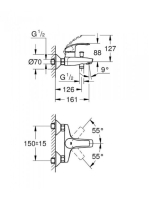 Grohe Eurosmart kád csaptelep 33300002